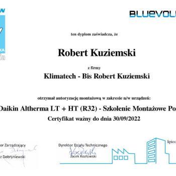 Certyfikat-Daikin-Altherma-LT--HT-R32---Szkolenie-Montaowe-Pozna-Robert-Kuziemski-1